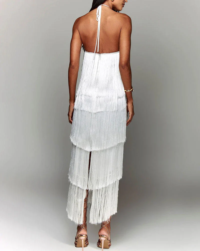 Robe Maxi à Franges | Festive et Remarquable – Image 9