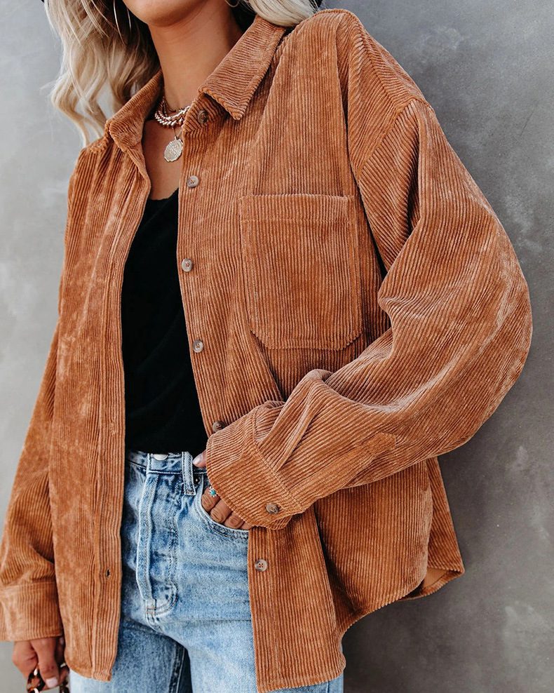 Authentic Texture | Oversized Corduroy Shirt – Image 3