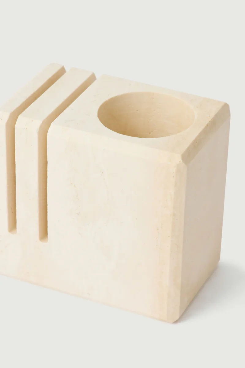 PORTE-STYLOS EN TRAVERTIN – Image 4