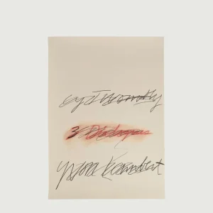 AFFICHE 'THREE DIALOGUES' (1977) ROUGE