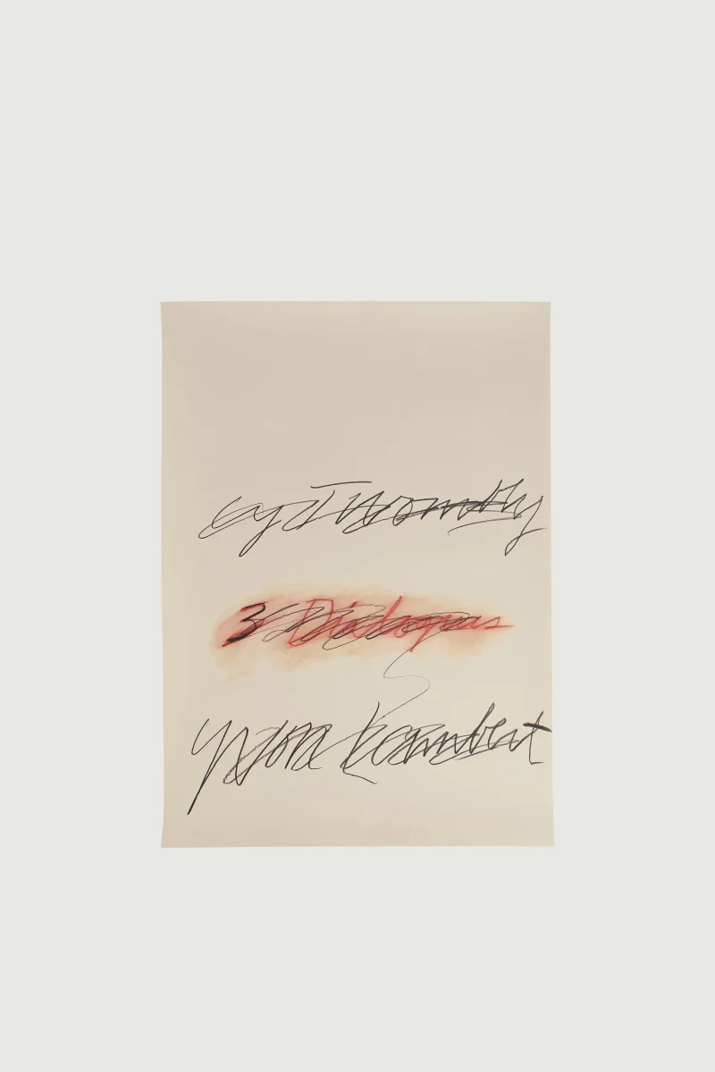 AFFICHE 'THREE DIALOGUES' (1977) ROUGE