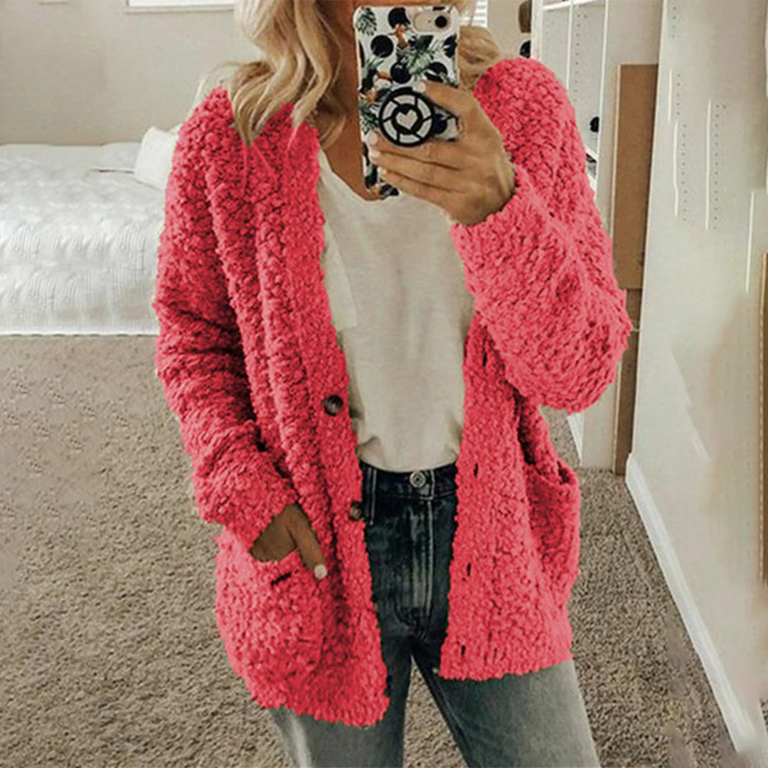 Cardigan Sherpa | Doux & Confortable | Coupe Décontractée – Image 6