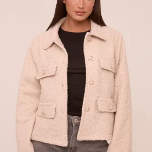 Looped Knit Short Jacket | Casual Everyday Warmth