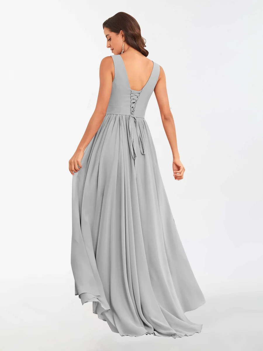 Robes De Demoiselle D'Honneur À Asymétrique Et Sans Manches Teagan – Image 5