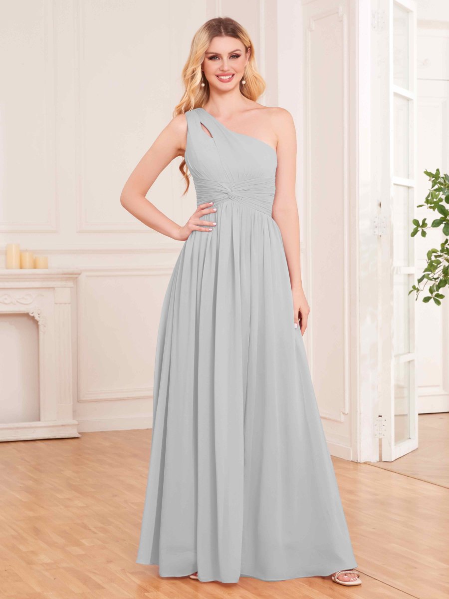 Robes De Demoiselle D'Honneur À Asymétrique Plissé À Lacets Arianna – Image 4