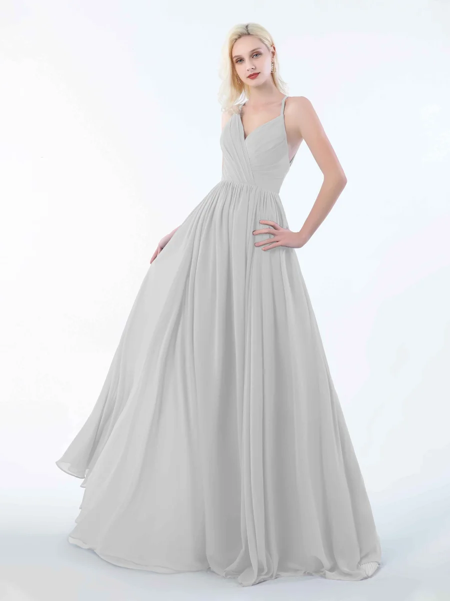 Robes De Demoiselle D'Honneur À Ruché Et Fermeture Éclair Arrière June – Image 5