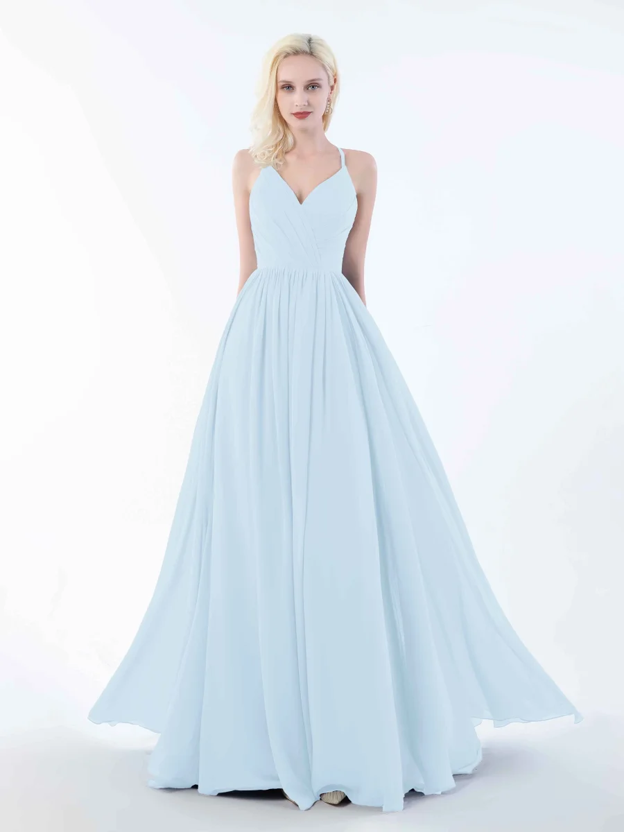 Robes De Demoiselle D'Honneur À Ruché Et Fermeture Éclair Arrière June – Image 7