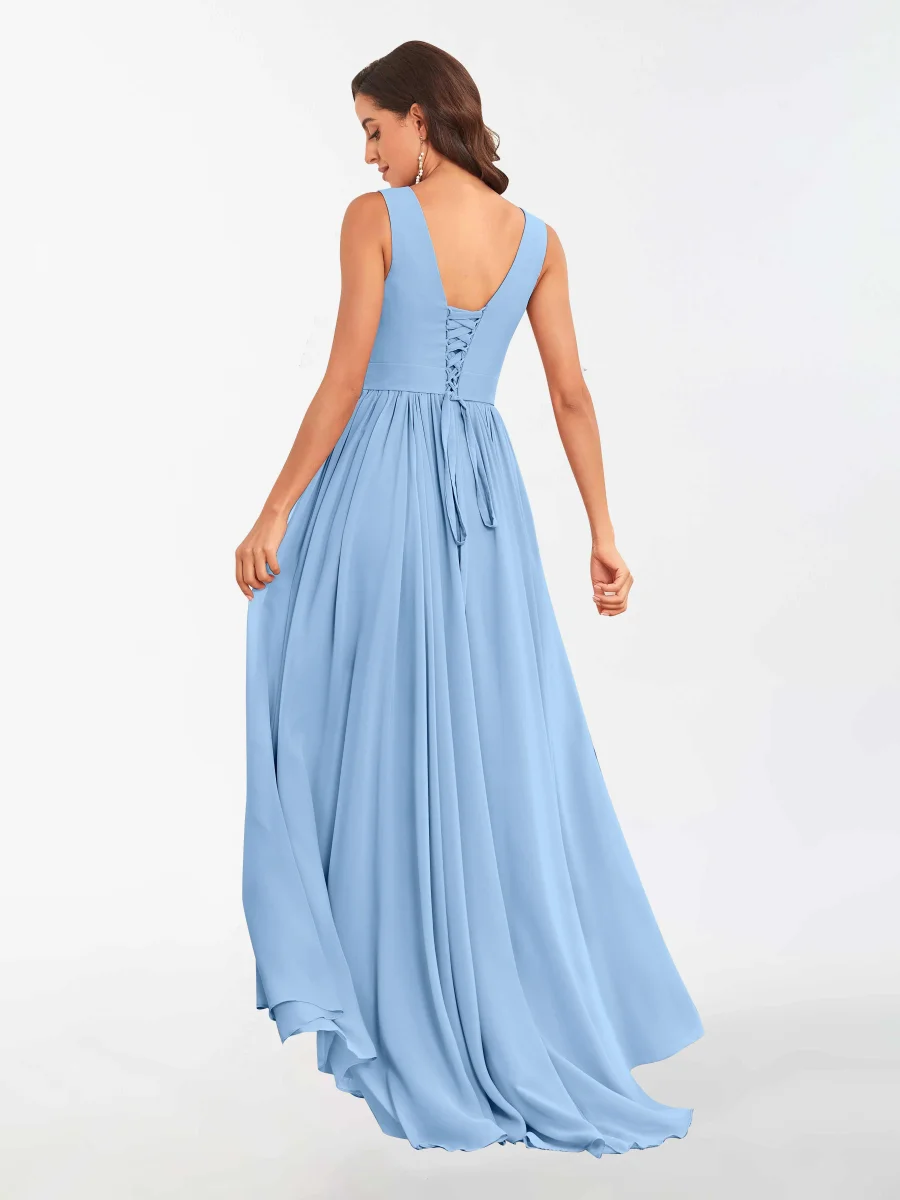 Robes De Demoiselle D'Honneur À Asymétrique Et Sans Manches Teagan – Image 9