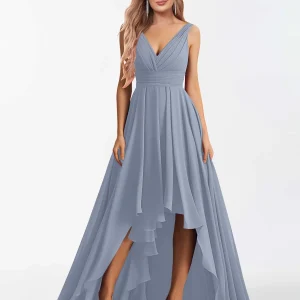 Robes De Demoiselle D'Honneur À Asymétrique Et Sans Manches Teagan