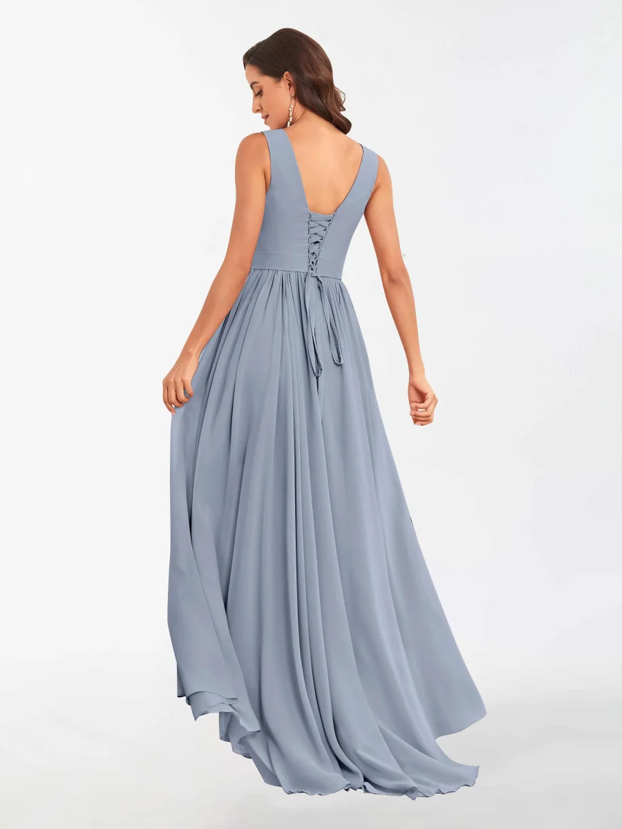 Robes De Demoiselle D'Honneur À Asymétrique Et Sans Manches Teagan – Image 3