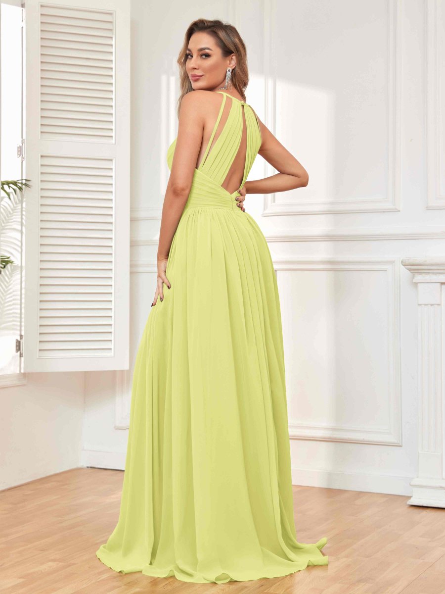 Robes De Demoiselle D'Honneur À Bretelles Spaghetti Longueur Au Sol Caroline – Image 8