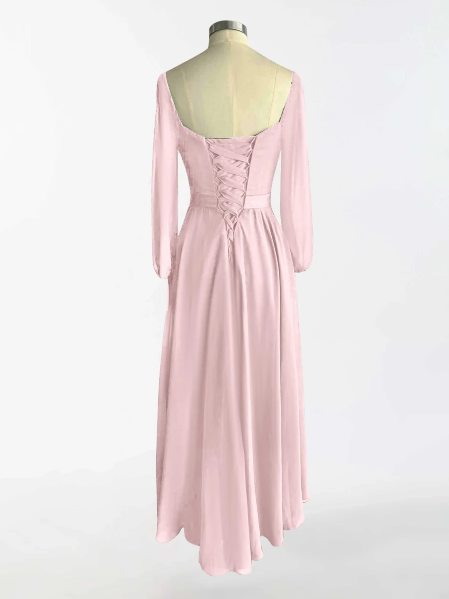 Robes De Demoiselle D'Honneur À Manches Longues Et Longueur Au Sol Hope – Image 5