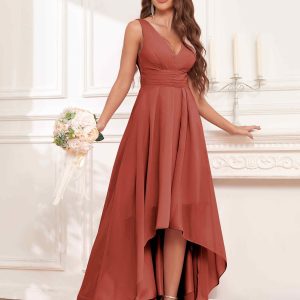 Robes De Demoiselle D'Honneur À Asymétrique Et Sans Manches Milani