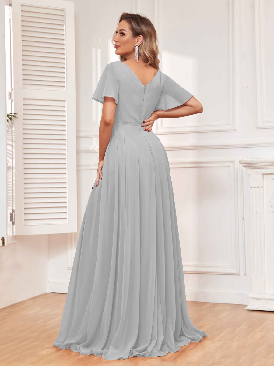 Robes De Demoiselle D'Honneur Longueur Au Sol Madeline Avec Poches – Image 9