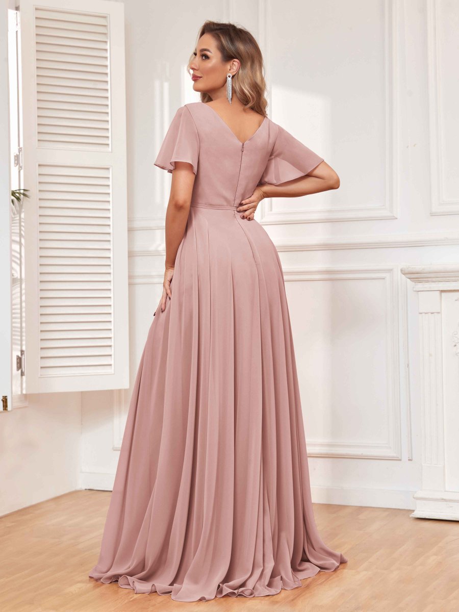 Robes De Demoiselle D'Honneur Longueur Au Sol Madeline Avec Poches – Image 4