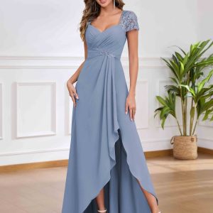 Robes Mère De La Mariée À Dentelle Fente À Jambe Volants Marleigh