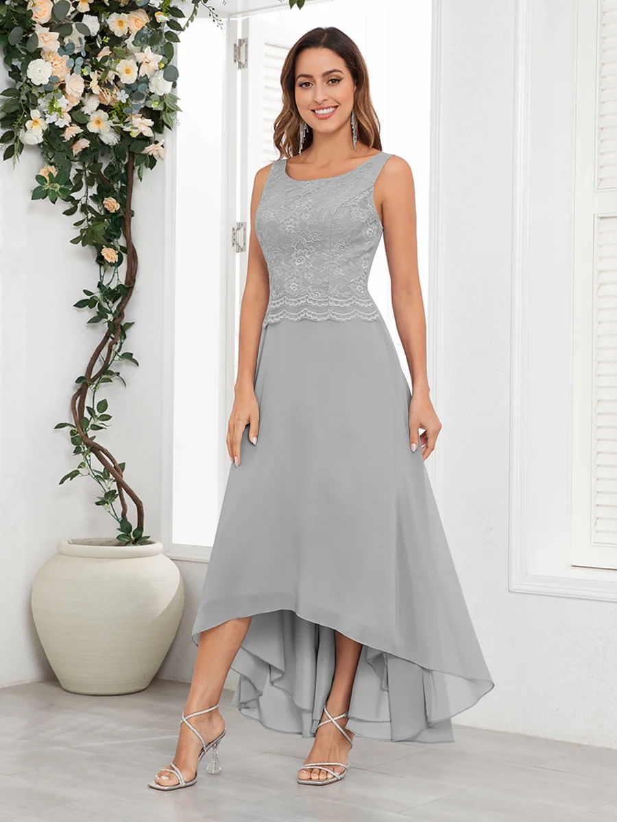 Robes Mère De La Mariée À Dentelle Asymétrique Deux Pièces Sierra – Image 5