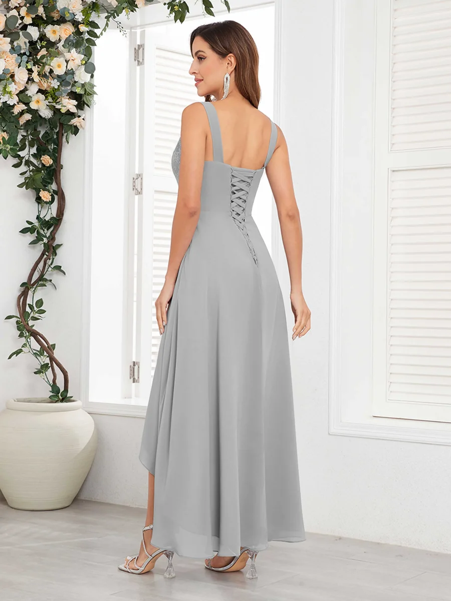 Robes Mère De La Mariée À Dentelle Asymétrique Deux Pièces Sierra – Image 6