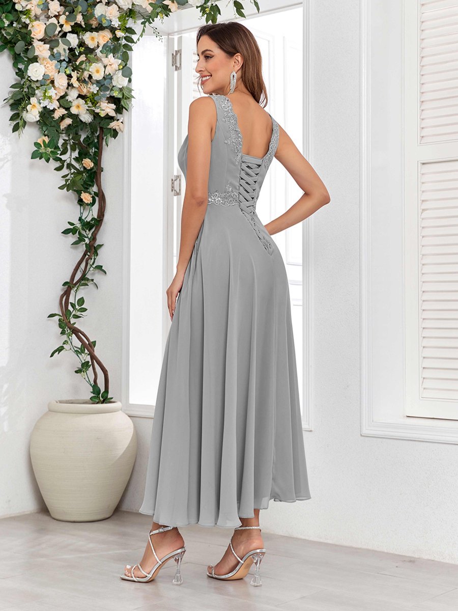 Robes Mère De La Mariée À Deux Pièces Appliqués Dentelle Aisha – Image 9