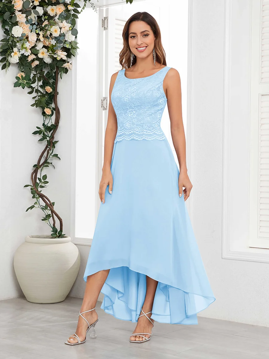 Robes Mère De La Mariée À Dentelle Asymétrique Deux Pièces Sierra – Image 8