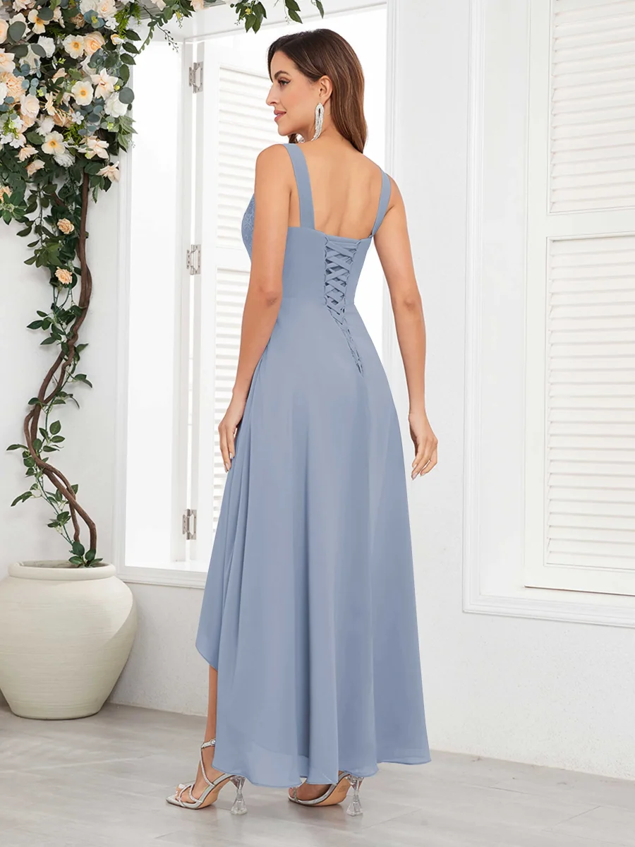 Robes Mère De La Mariée À Dentelle Asymétrique Deux Pièces Sierra – Image 3