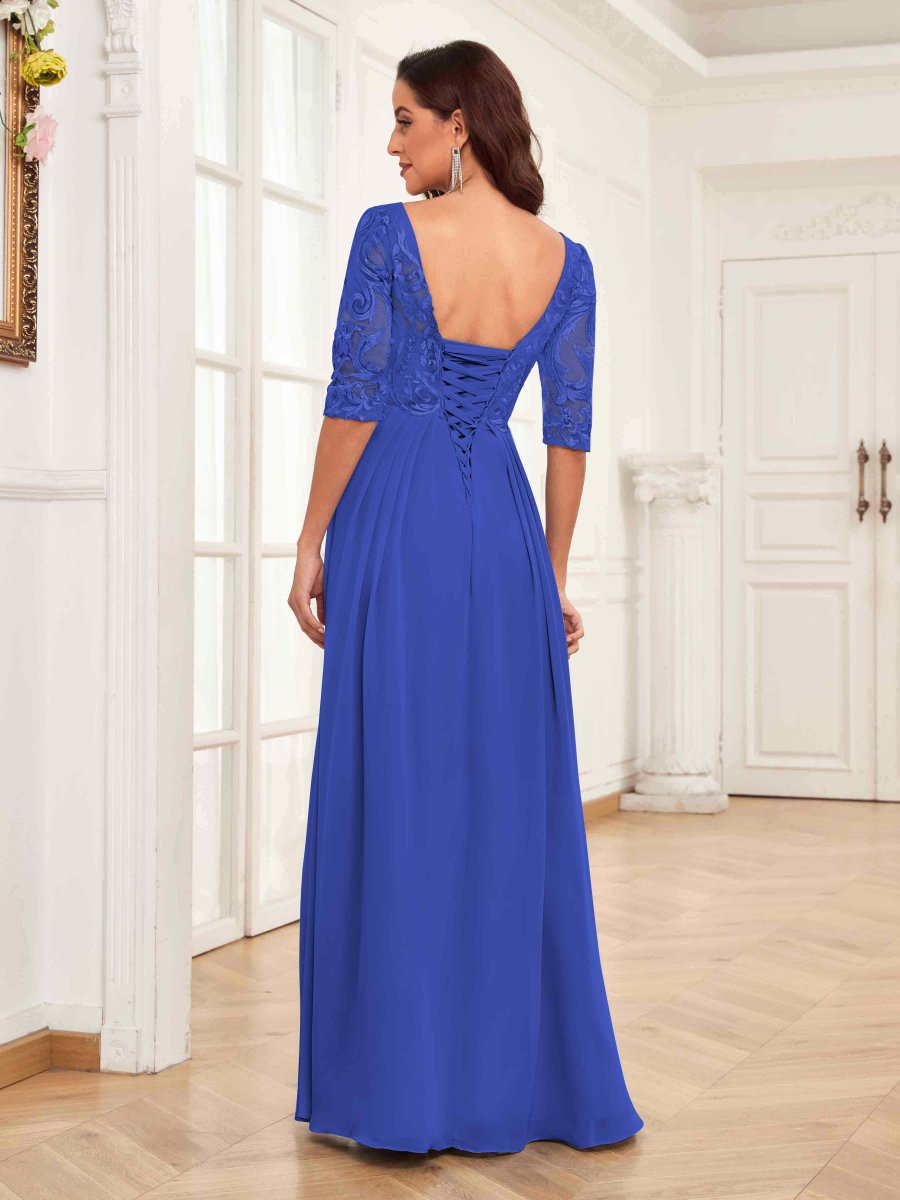 Robes Mère De La Mariée En Mousseline À Volants Et À Lacets Malia – Image 6