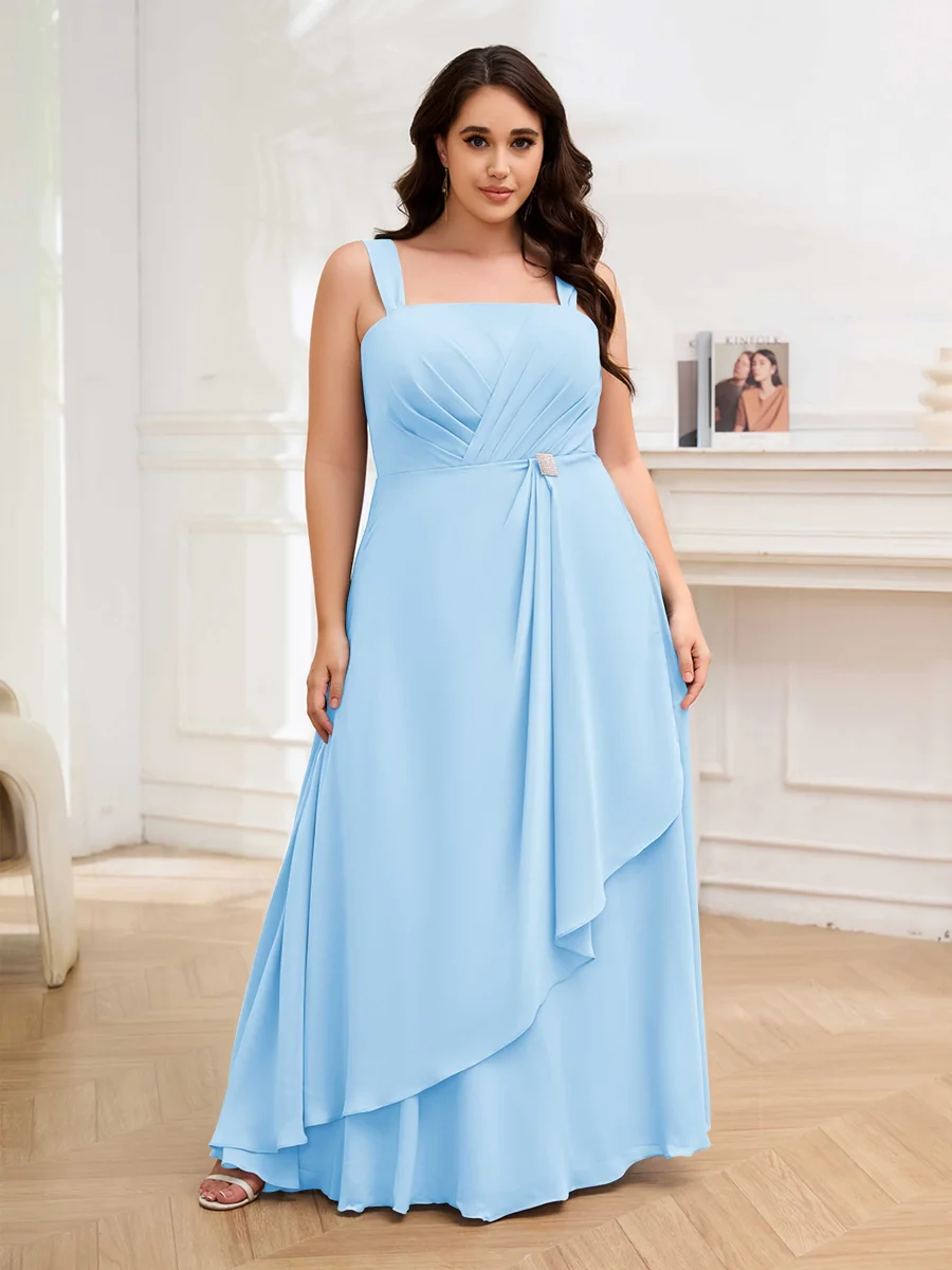 Robes Mère De La Mariée Grande Taille À Lacets Deux-Pièces Perles Volants Elliott – Image 8