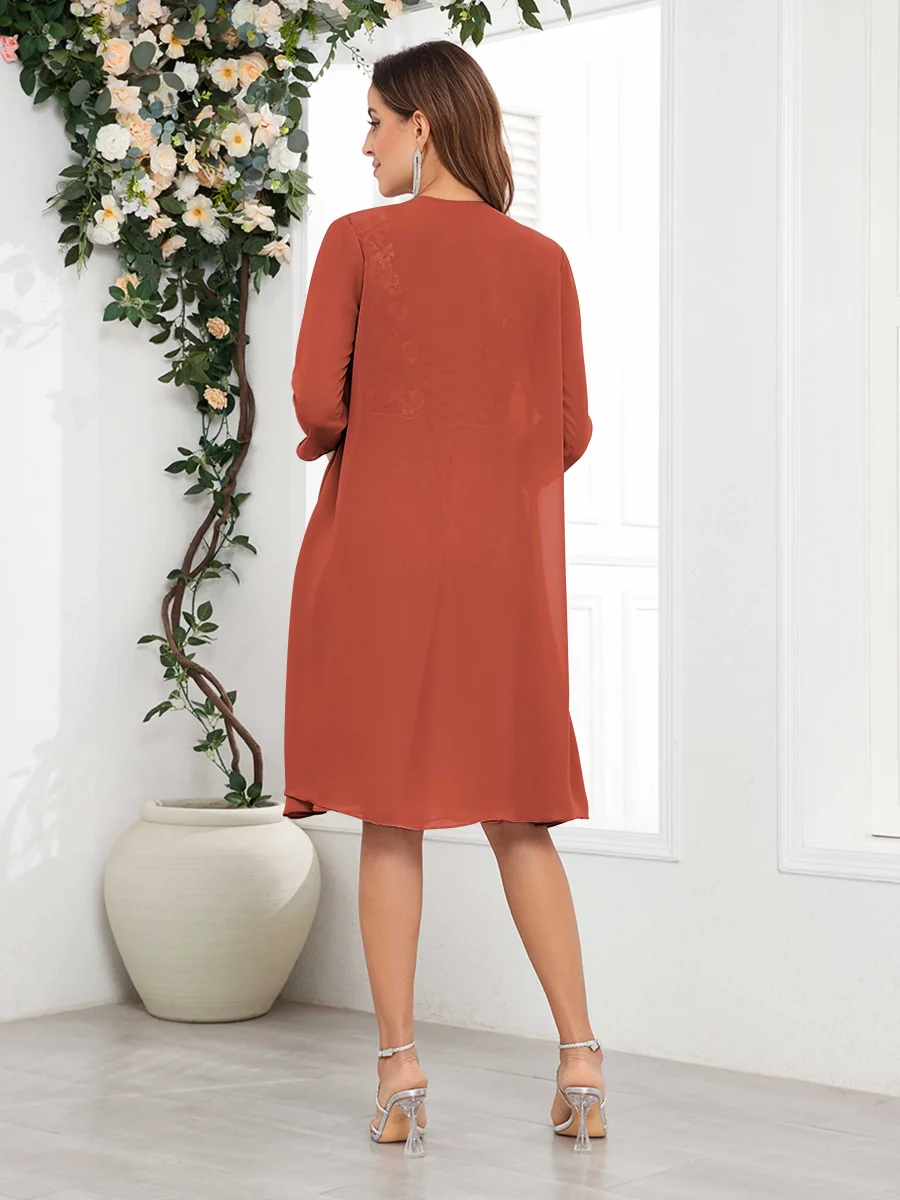 Robes Mère De La Mariée À Col V Dentelle Appliqués Ruché Carolina – Image 6