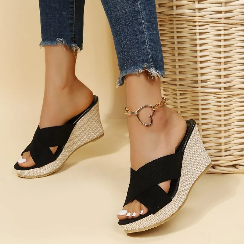 Natural Elegance Platform Sandals | Comfort and Style – Image 3