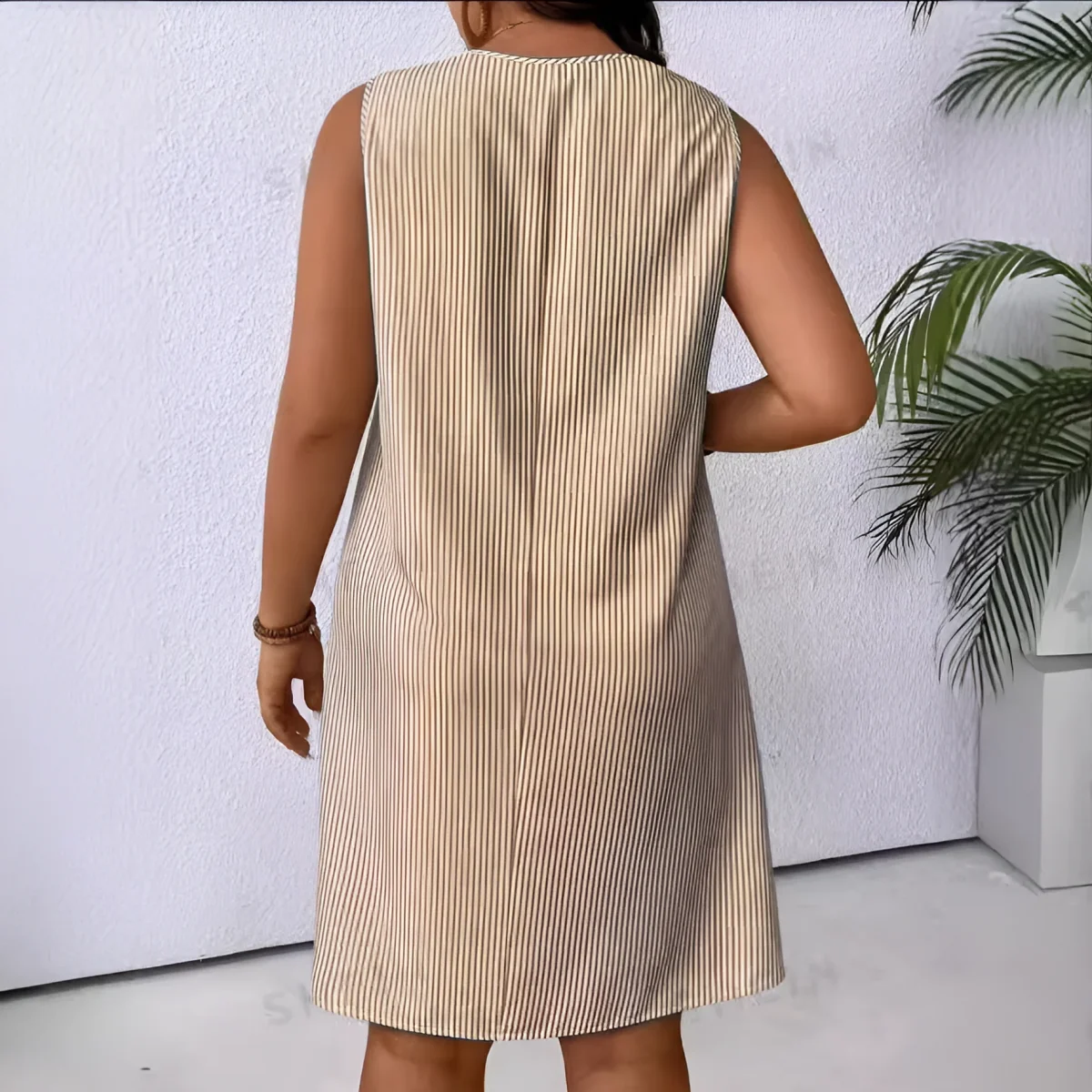 Striped Short Dress with Straps | Fresh and Modern – Image 5