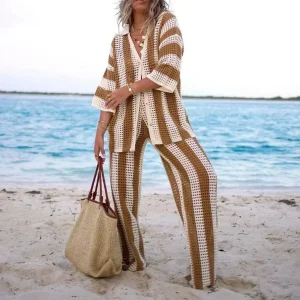 Ensemble Crochet | Rayé Bohème | Léger et Aéré