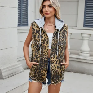 Leopard Sleeveless Vest | Esprit Urbain et Touche Sauvage