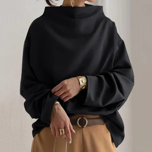 Minimal Luxe | Oversize Draped Neck Sweater