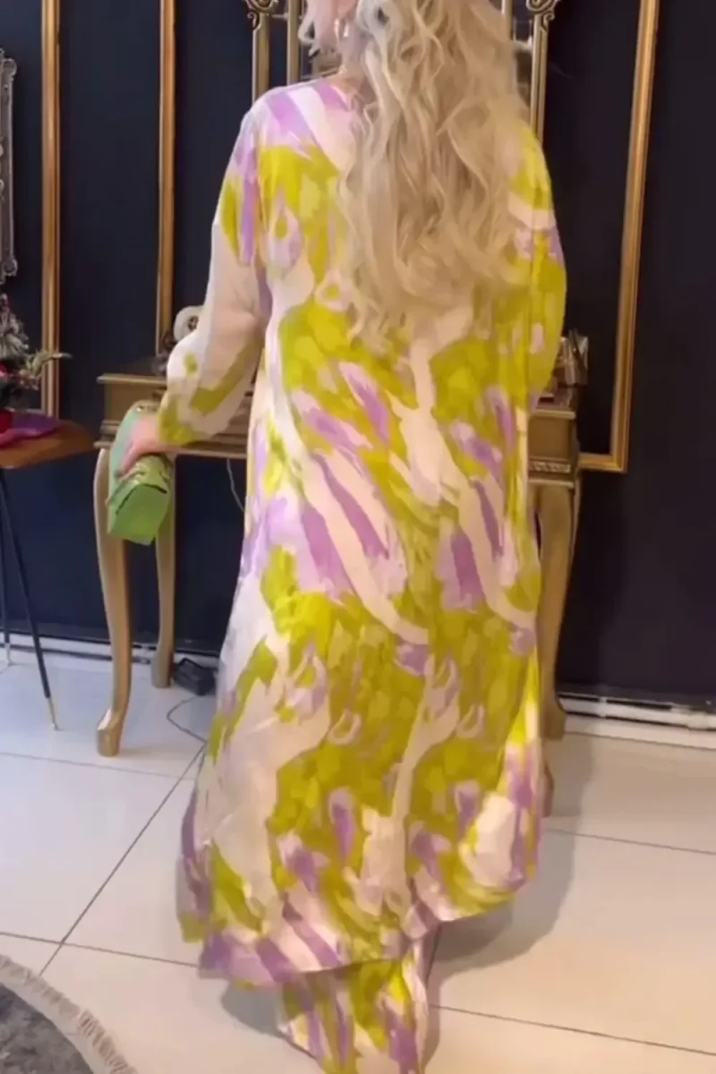 Ensemble Palazzo Imprimé | Élégance Flottante et Style Artistique – Image 6