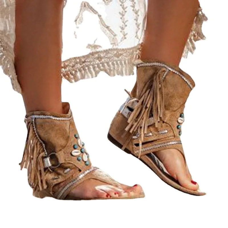 Bohemian Sandals with Fringes and Pearls | Esprit Libre et Tendance – Image 5