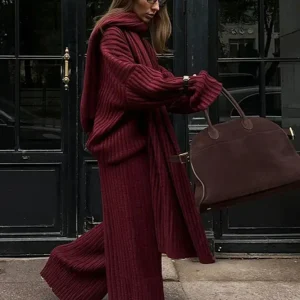 Oversize knitted set | Confort Structuré