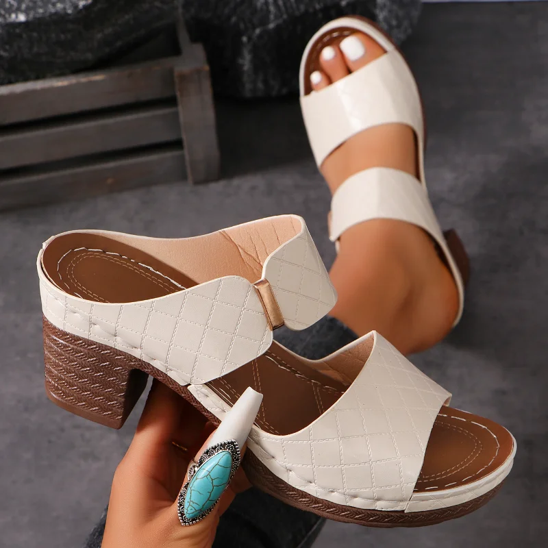 Elegant Block Heel Sandals | Comfort and Chic Style – Image 5
