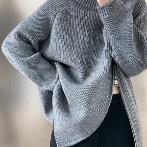 Pull Oversize | Gris | Chaud et Moderne
