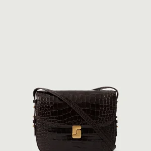 SAC BELLISSIMA MAXI MARRON CROCO