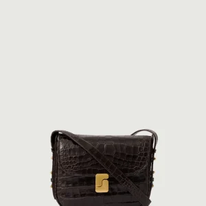 SAC BELLISSIMA MINI MARRON CROCO