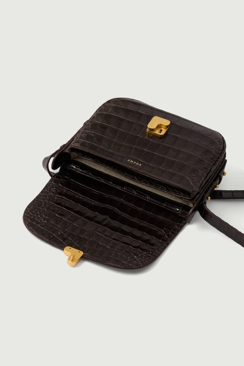 SAC BELLISSIMA MINI MARRON CROCO – Image 6