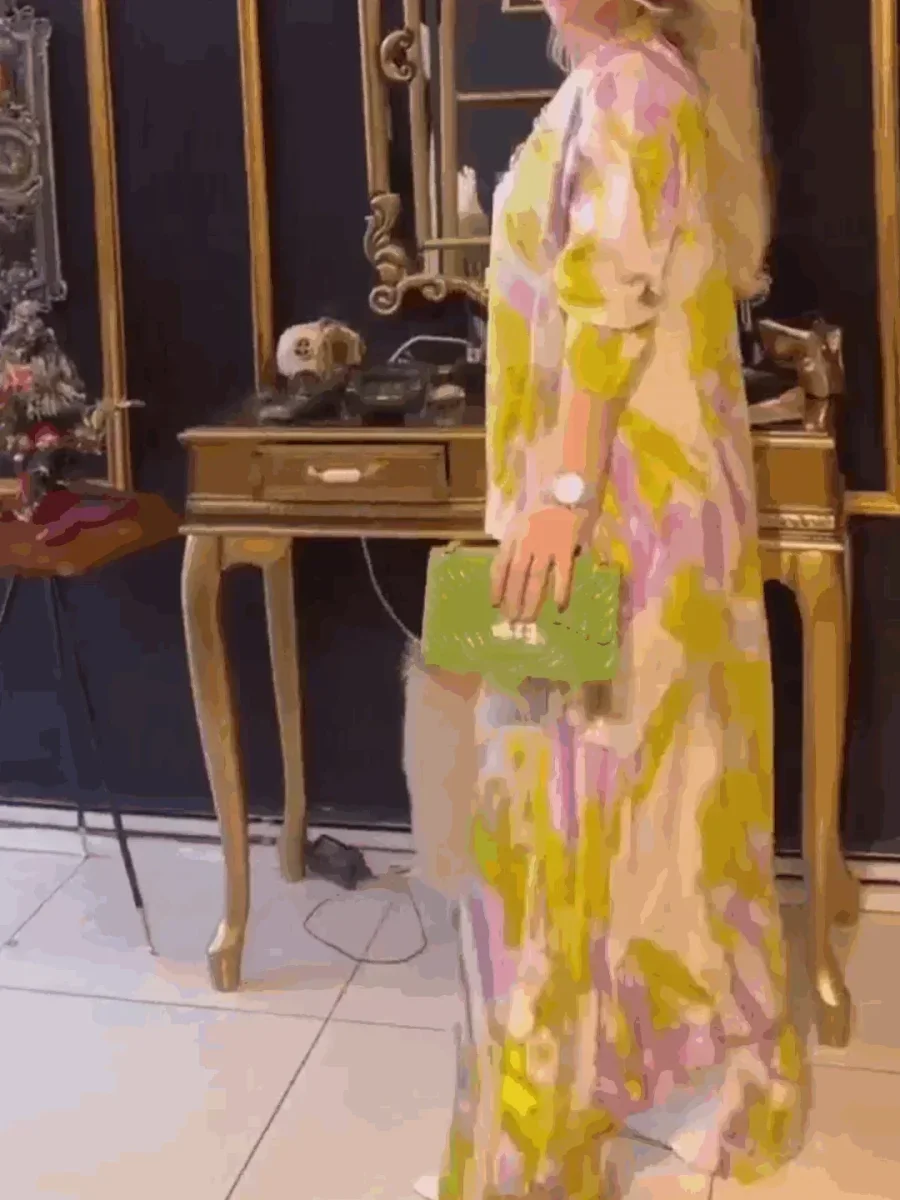 Ensemble Palazzo Imprimé | Élégance Flottante et Style Artistique – Image 5