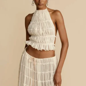 Pleated Halter Set | Légèreté d'Été Bohème