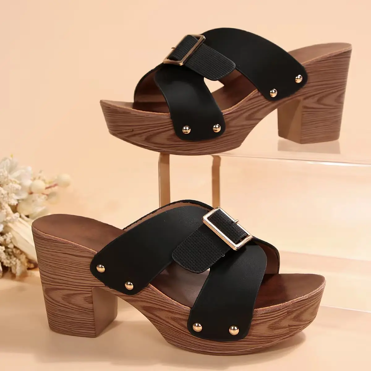High Heel Mules with Buckle | Audace and Summer Comfort – Image 8