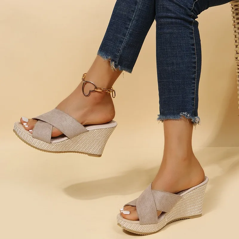 Natural Elegance Platform Sandals | Comfort and Style – Image 6