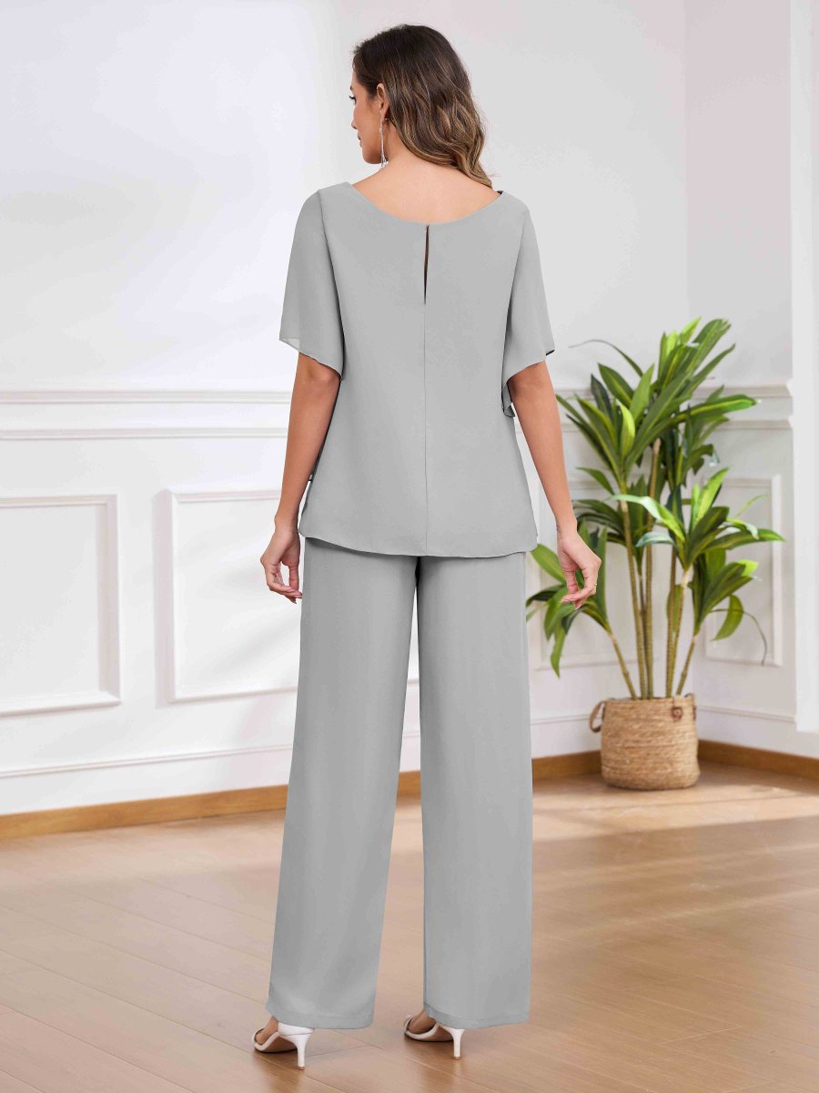 Tailleur-Pantalon Mère De La Mariée À Pailleté 2-Pièces Louisa – Image 9