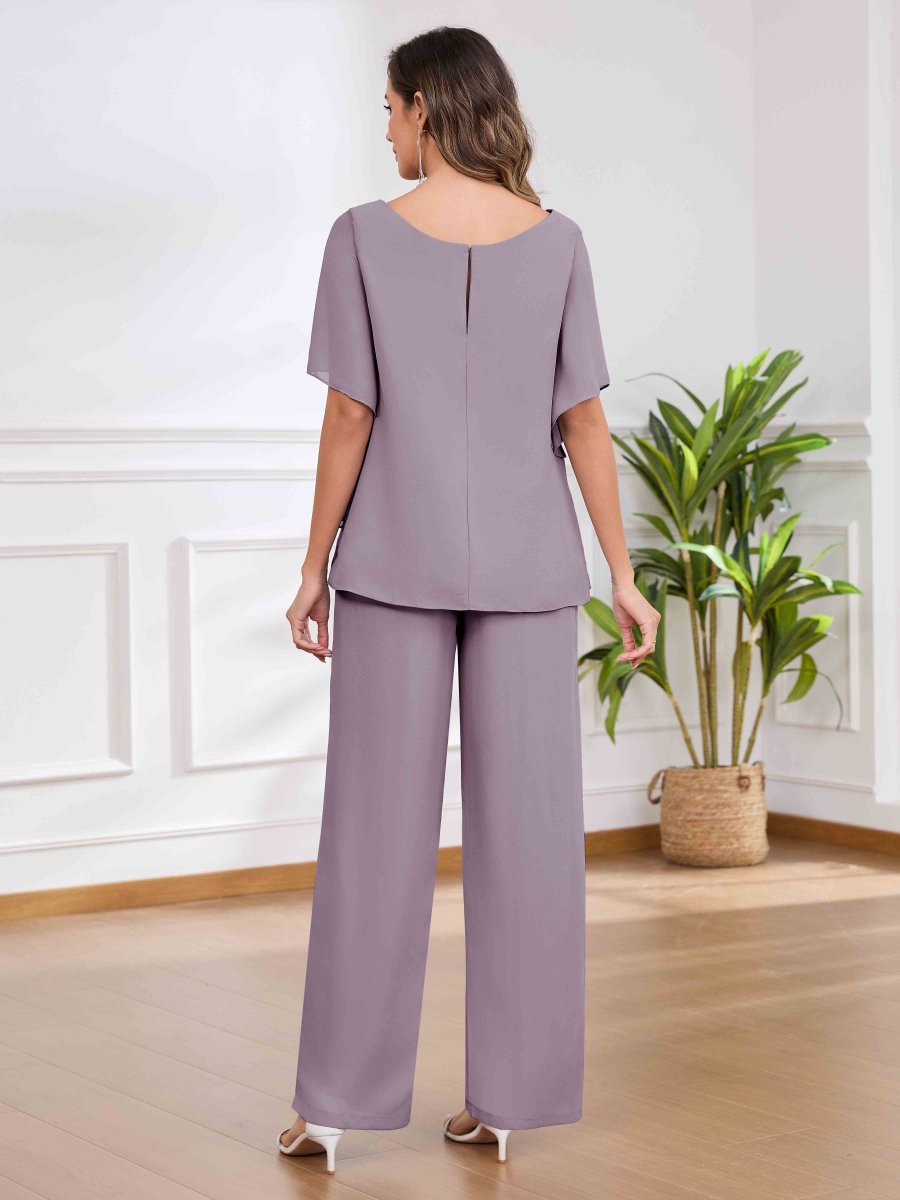 Tailleur-Pantalon Mère De La Mariée À Pailleté 2-Pièces Louisa – Image 6