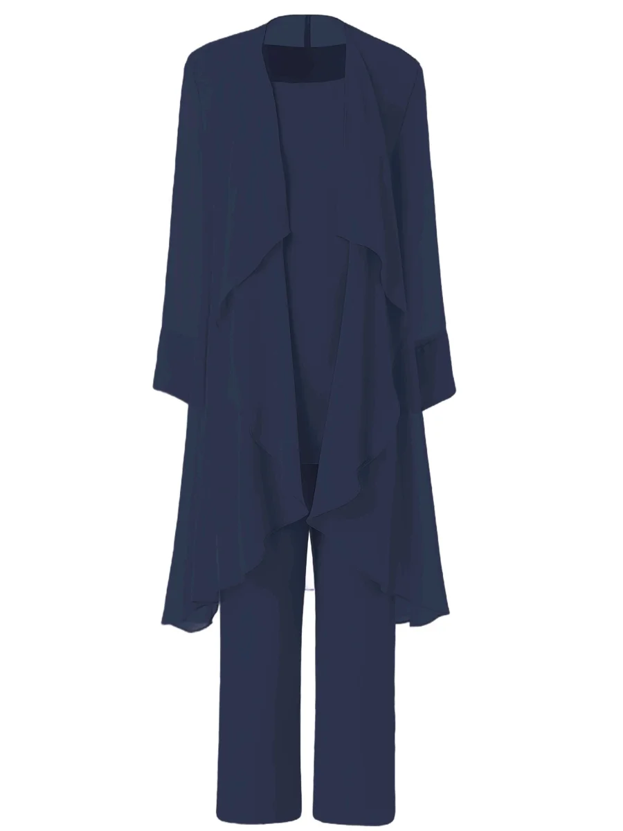 Tailleur-Pantalon Mère De La Mariée 3 Pièces En Mousseline Valencia – Image 6