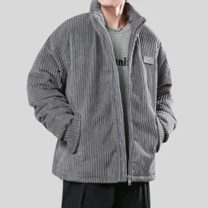 Urban Cold | Ribbed Quilted Zip Jacket