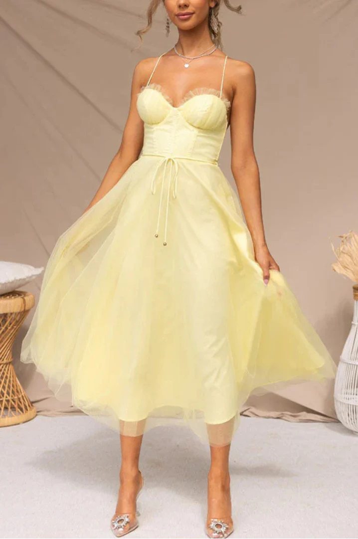 Robe Tulle Poudré | Corsetée | Élégante, Légère et Romantique – Image 6